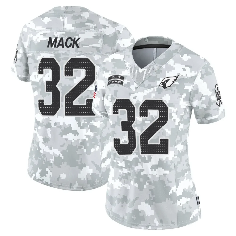 Women's Arizona Cardinals Marlon Mack Nike 2024 Salute To Service Limited Arctic Camo Jersey Women's Arizona Cardinals Marlon Mack Nike 2024 Salute To Service Limited Arctic Camo Jersey