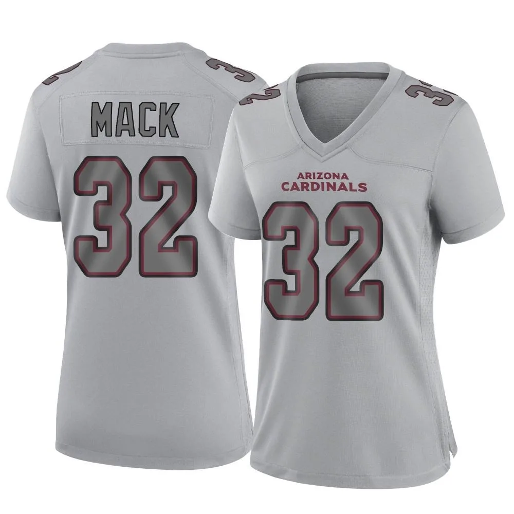 Women's Arizona Cardinals Marlon Mack Nike Atmosphere Fashion Game Gray Jersey Women's Arizona Cardinals Marlon Mack Nike Atmosphere Fashion Game Gray Jersey