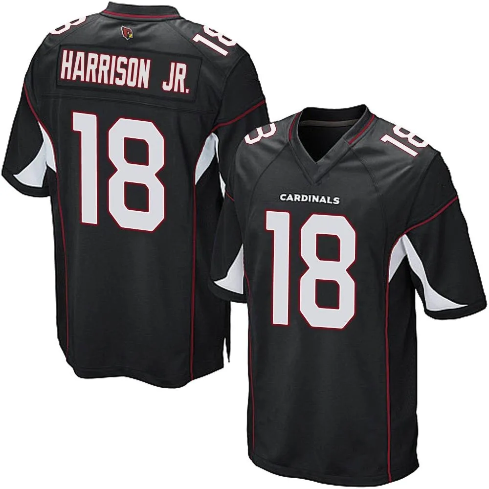 Men's Arizona Cardinals Marvin Harrison Jr. Nike Alternate Game Black Jersey Men's Arizona Cardinals Marvin Harrison Jr. Nike Alternate Game Black Jersey