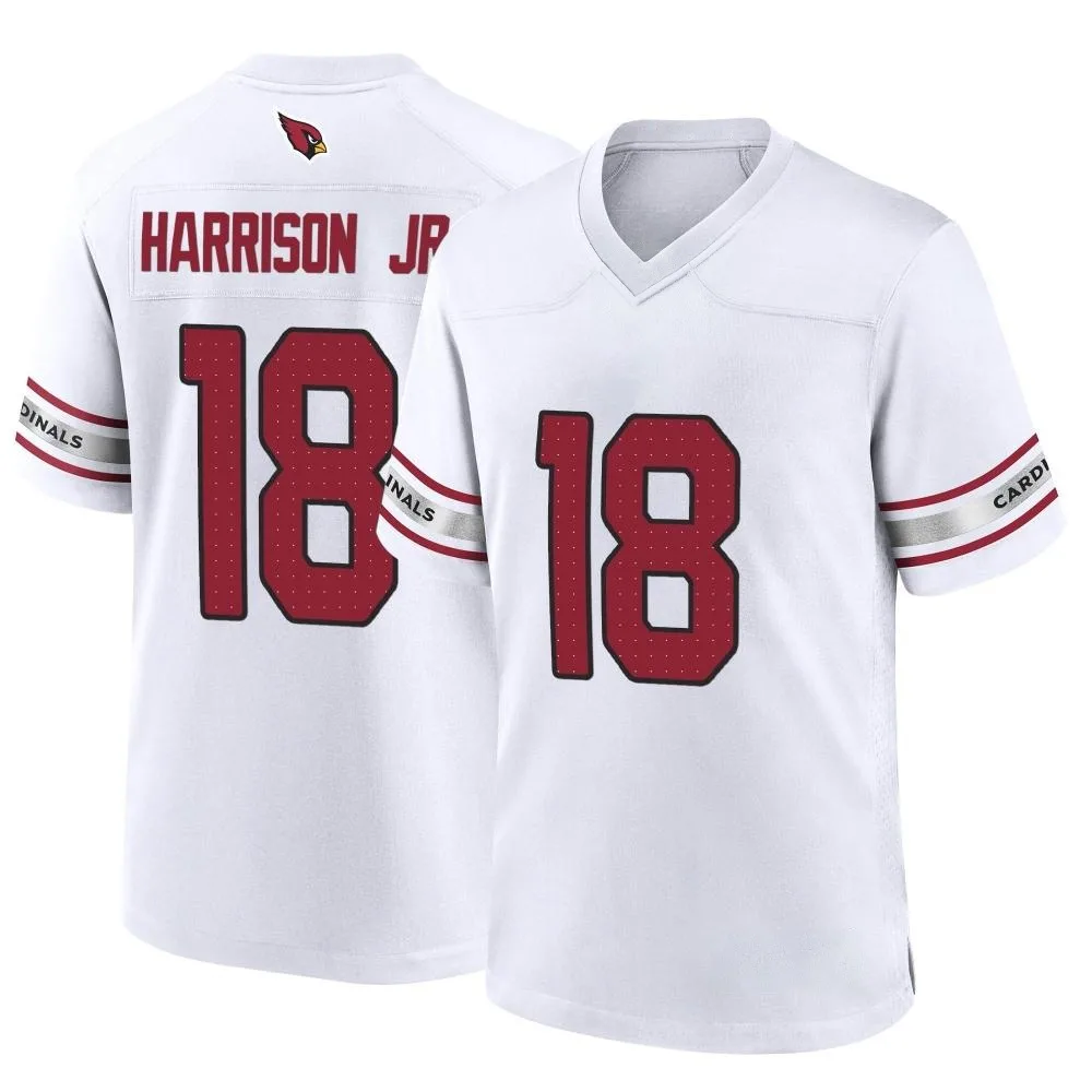 Men's Arizona Cardinals Marvin Harrison Jr. Nike Game White Jersey Men's Arizona Cardinals Marvin Harrison Jr. Nike Game White Jersey