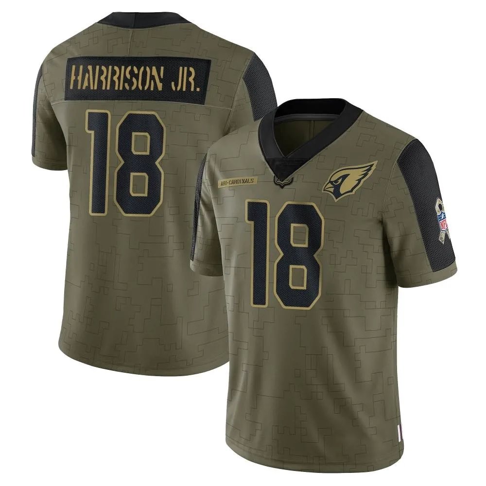 Youth Arizona Cardinals Marvin Harrison Jr. Nike 2021 Salute To Service Limited Olive Jersey Youth Arizona Cardinals Marvin Harrison Jr. Nike 2021 Salute To Service Limited Olive Jersey