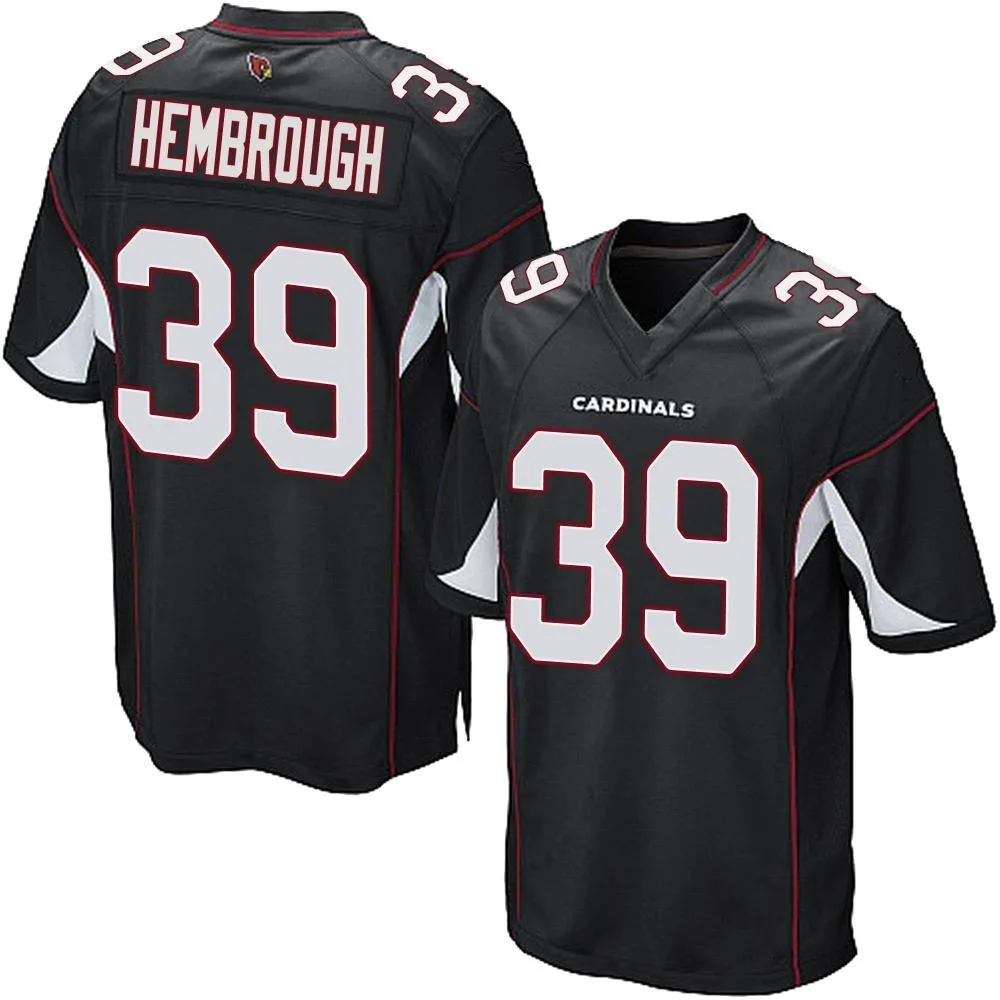 Men's Arizona Cardinals Matt Hembrough Nike Alternate Game Black Jersey Men's Arizona Cardinals Matt Hembrough Nike Alternate Game Black Jersey