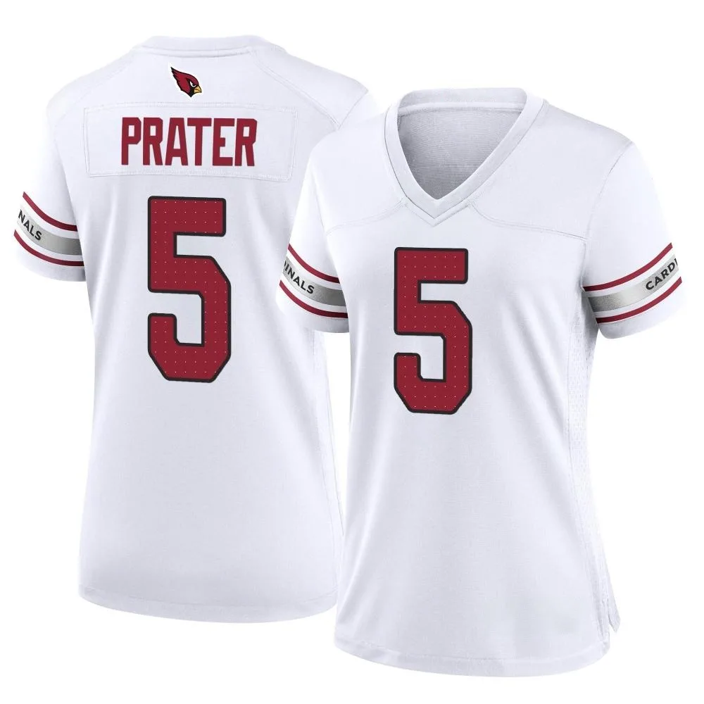 Women's Arizona Cardinals Matt Prater Nike Game White Jersey Women's Arizona Cardinals Matt Prater Nike Game White Jersey