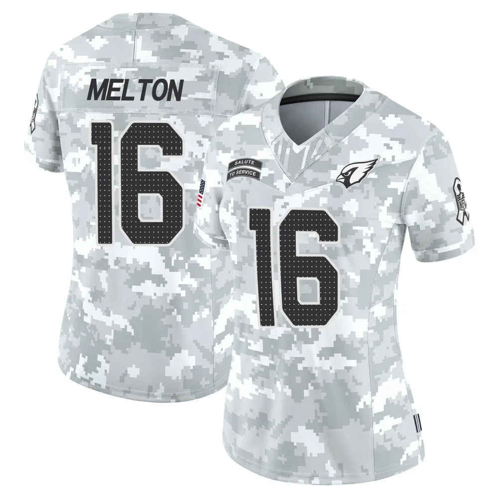 Women's Arizona Cardinals Max Melton Nike 2024 Salute To Service Limited Arctic Camo Jersey Women's Arizona Cardinals Max Melton Nike 2024 Salute To Service Limited Arctic Camo Jersey