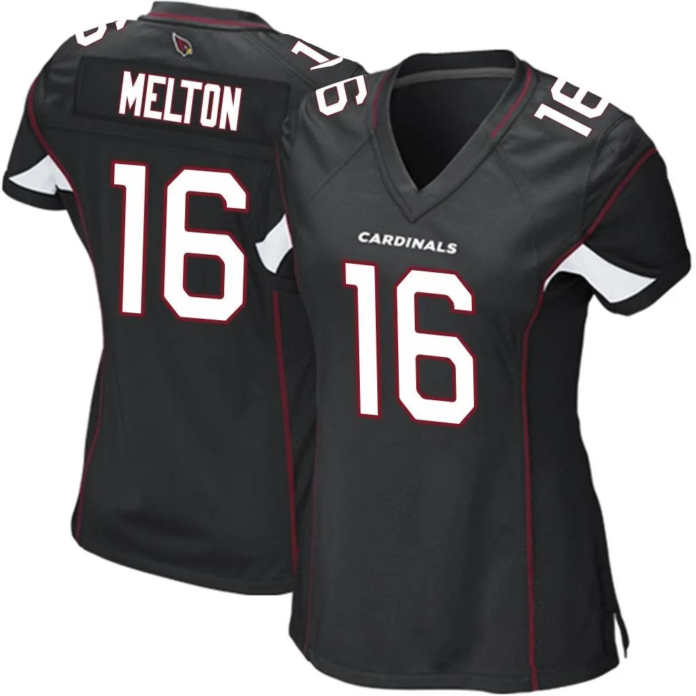 Women's Arizona Cardinals Max Melton Nike Alternate Game Black Jersey Women's Arizona Cardinals Max Melton Nike Alternate Game Black Jersey