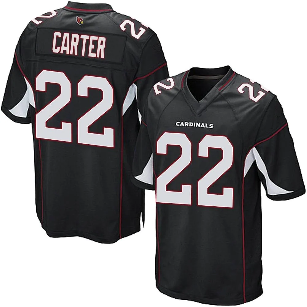 Men's Arizona Cardinals Michael Carter Nike Alternate Game Black Jersey Men's Arizona Cardinals Michael Carter Nike Alternate Game Black Jersey