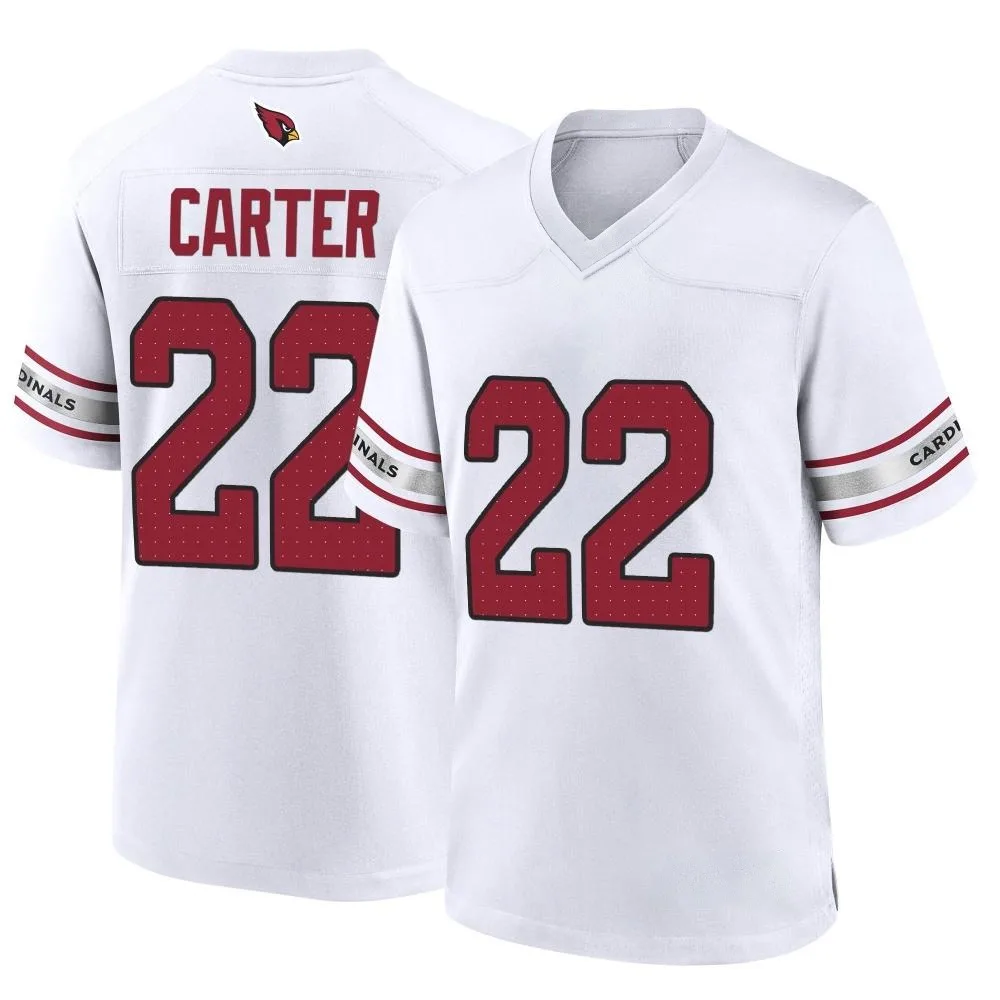 Men's Arizona Cardinals Michael Carter Nike Game White Jersey Men's Arizona Cardinals Michael Carter Nike Game White Jersey