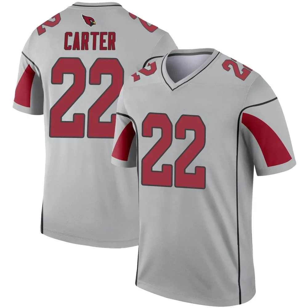 Youth Arizona Cardinals Michael Carter Nike Inverted Silver Legend Jersey Youth Arizona Cardinals Michael Carter Nike Inverted Silver Legend Jersey
