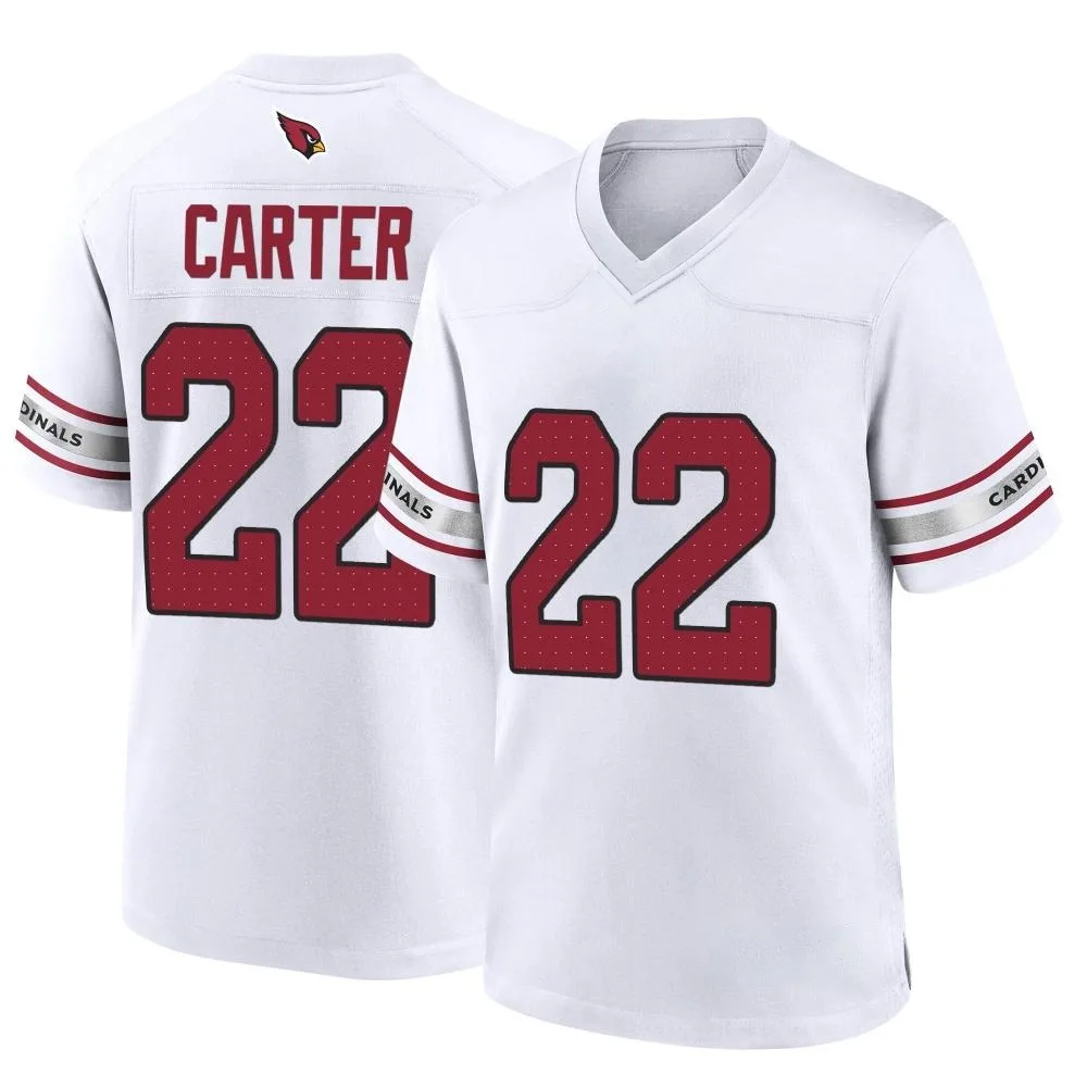 Youth Arizona Cardinals Michael Carter Nike Game White Jersey Youth Arizona Cardinals Michael Carter Nike Game White Jersey