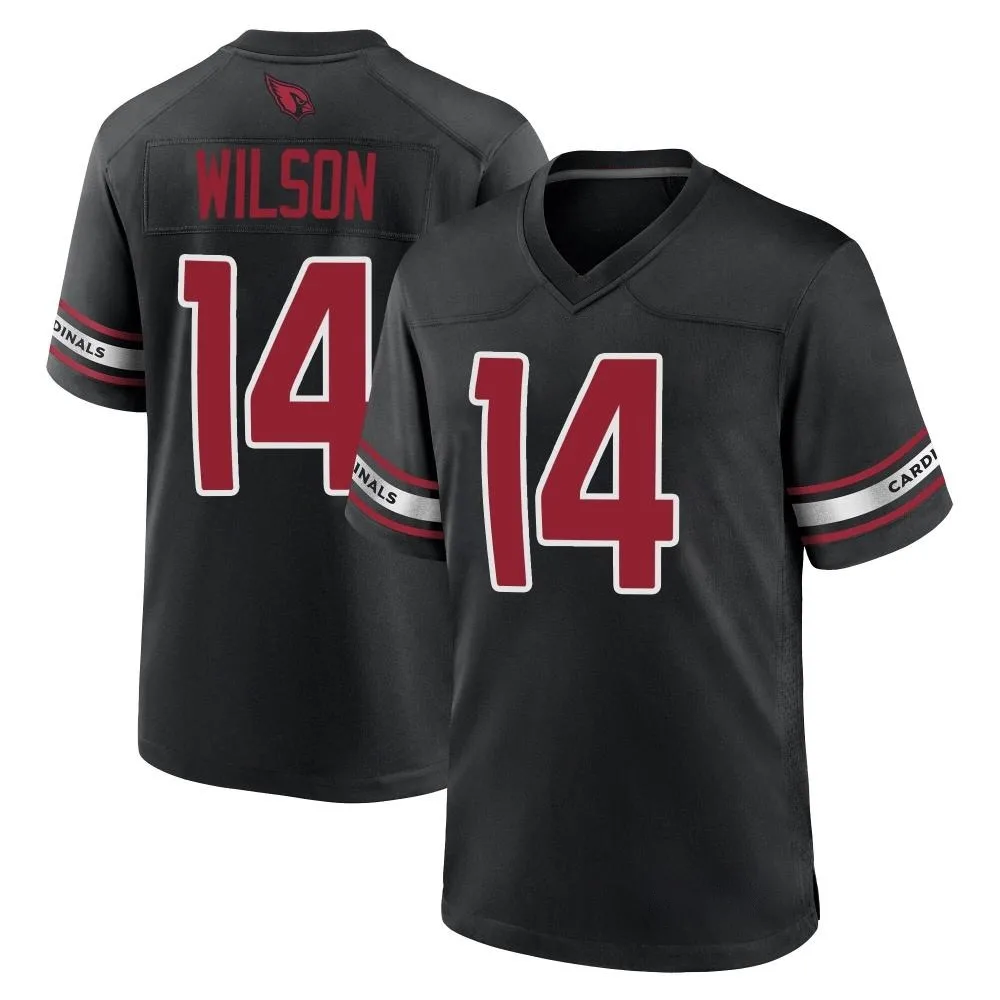 Men's Arizona Cardinals Michael Wilson Nike 2nd Alternate Game Black Jersey Men's Arizona Cardinals Michael Wilson Nike 2nd Alternate Game Black Jersey