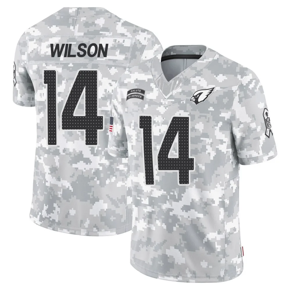Youth Arizona Cardinals Michael Wilson Nike 2024 Salute To Service Limited Arctic Camo Jersey Youth Arizona Cardinals Michael Wilson Nike 2024 Salute To Service Limited Arctic Camo Jersey