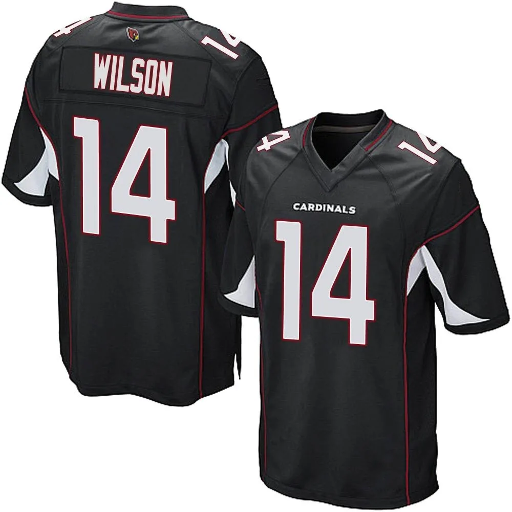 Youth Arizona Cardinals Michael Wilson Nike Alternate Game Black Jersey Youth Arizona Cardinals Michael Wilson Nike Alternate Game Black Jersey