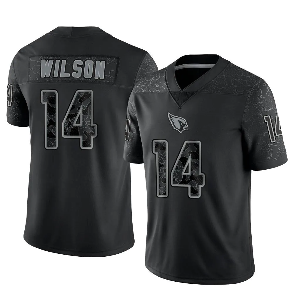 Youth Arizona Cardinals Michael Wilson Nike Reflective Limited Black Jersey Youth Arizona Cardinals Michael Wilson Nike Reflective Limited Black Jersey