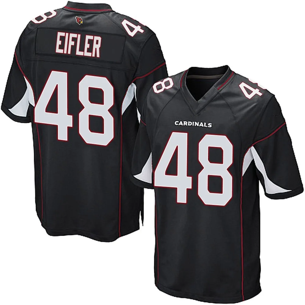 Men's Arizona Cardinals Milo Eifler Nike Alternate Game Black Jersey Men's Arizona Cardinals Milo Eifler Nike Alternate Game Black Jersey