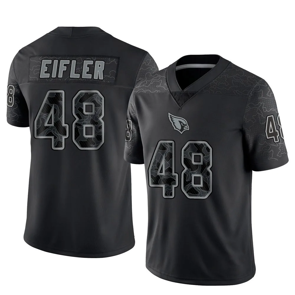 Men's Arizona Cardinals Milo Eifler Nike Reflective Limited Black Jersey Men's Arizona Cardinals Milo Eifler Nike Reflective Limited Black Jersey