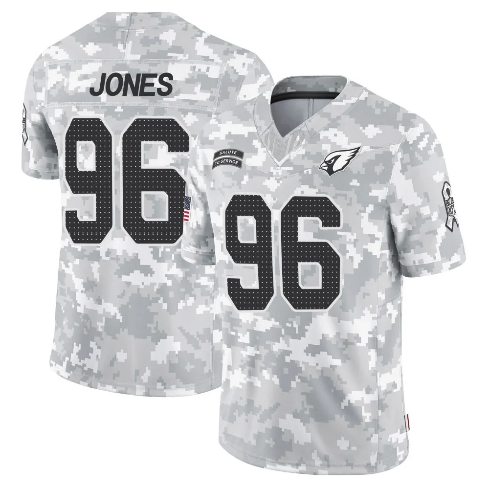 Men's Arizona Cardinals Naquan Jones Nike 2024 Salute To Service Limited Arctic Camo Jersey Men's Arizona Cardinals Naquan Jones Nike 2024 Salute To Service Limited Arctic Camo Jersey