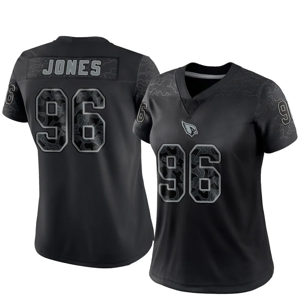 Women's Arizona Cardinals Naquan Jones Nike Reflective Limited Black Jersey Women's Arizona Cardinals Naquan Jones Nike Reflective Limited Black Jersey