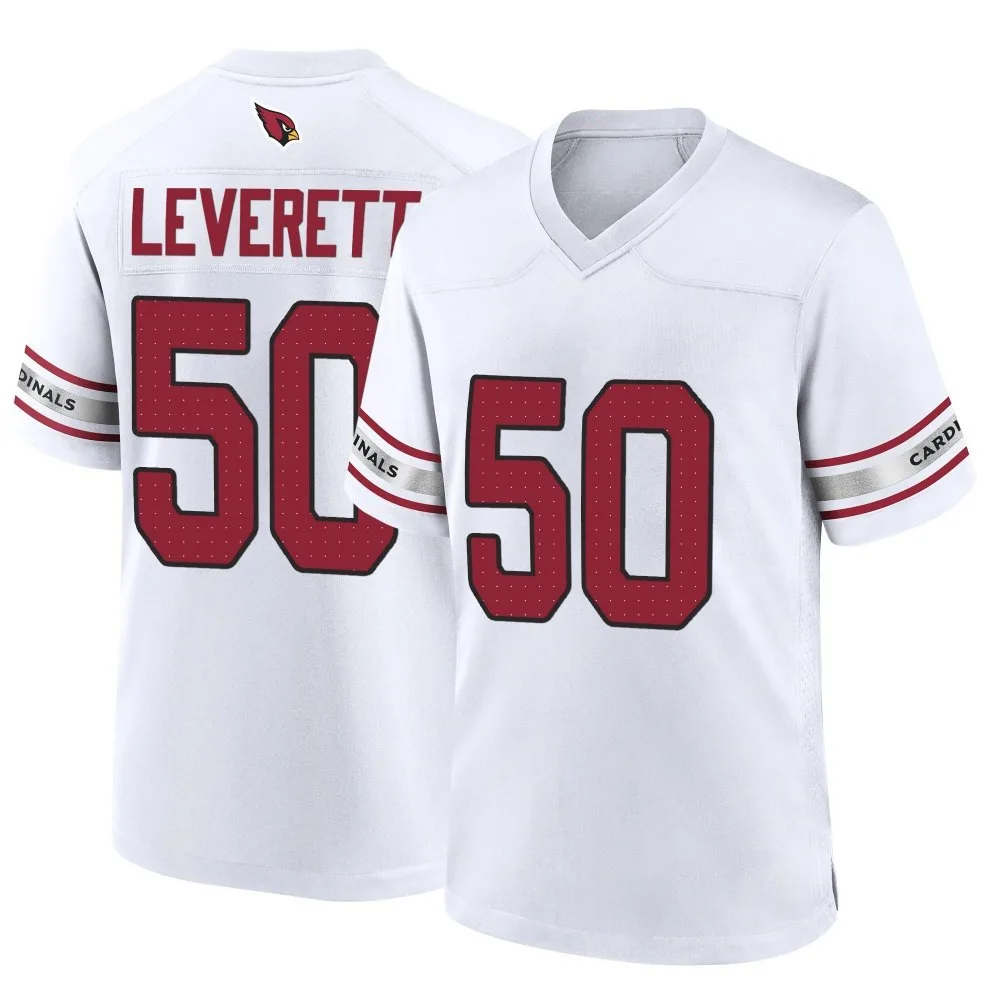 Men's Arizona Cardinals Nick Leverett Nike Game White Jersey Men's Arizona Cardinals Nick Leverett Nike Game White Jersey