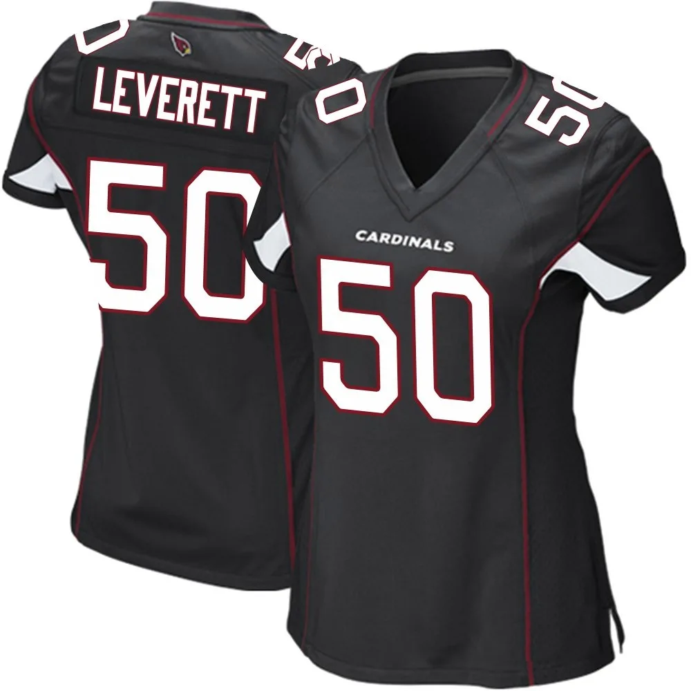 Women's Arizona Cardinals Nick Leverett Nike Alternate Game Black Jersey Women's Arizona Cardinals Nick Leverett Nike Alternate Game Black Jersey