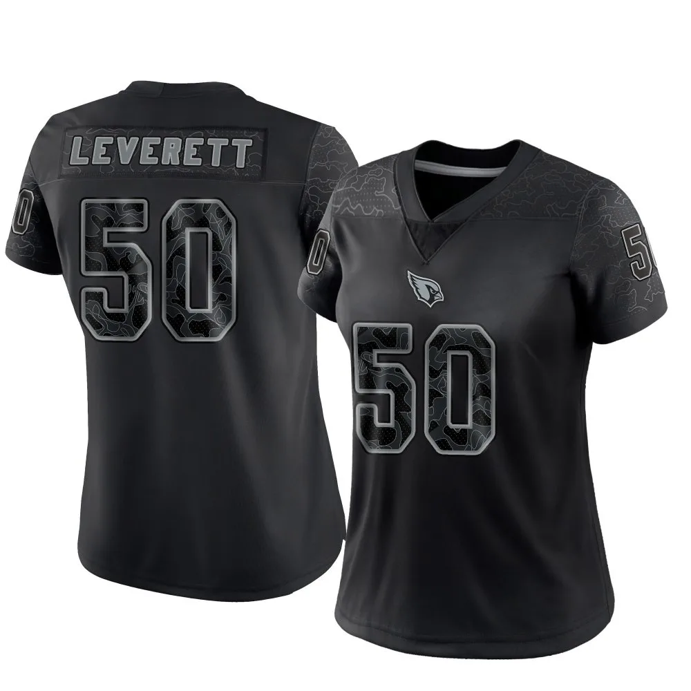 Women's Arizona Cardinals Nick Leverett Nike Reflective Limited Black Jersey Women's Arizona Cardinals Nick Leverett Nike Reflective Limited Black Jersey