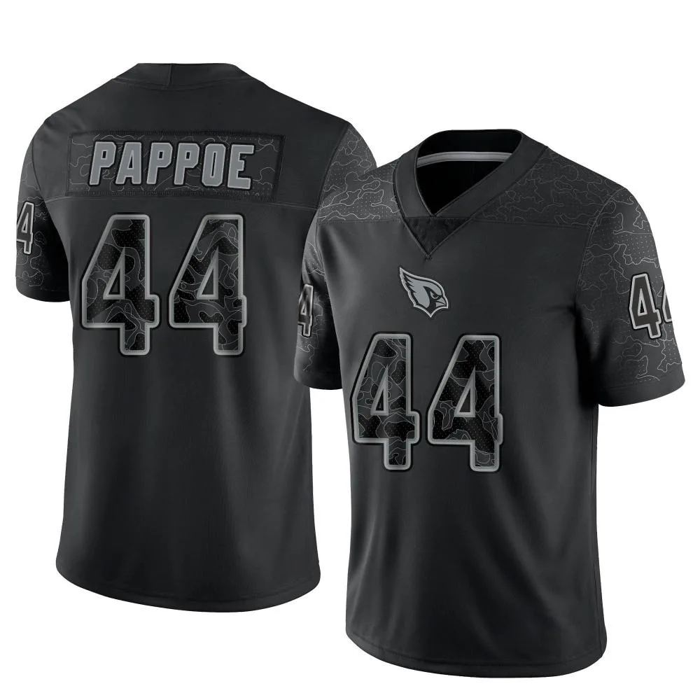 Men's Arizona Cardinals Owen Pappoe Nike Reflective Limited Black Jersey Men's Arizona Cardinals Owen Pappoe Nike Reflective Limited Black Jersey
