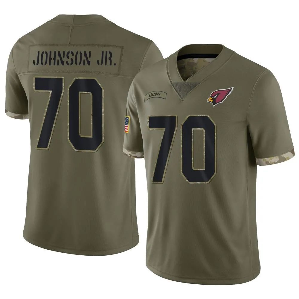 Men's Arizona Cardinals Paris Johnson Jr. Nike 2022 Salute To Service Limited Olive Jersey Men's Arizona Cardinals Paris Johnson Jr. Nike 2022 Salute To Service Limited Olive Jersey