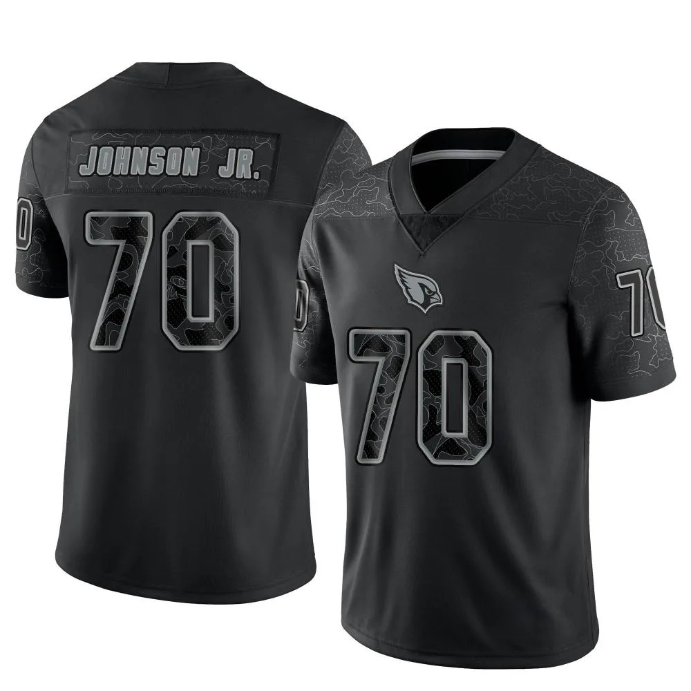 Men's Arizona Cardinals Paris Johnson Jr. Nike Reflective Limited Black Jersey Men's Arizona Cardinals Paris Johnson Jr. Nike Reflective Limited Black Jersey