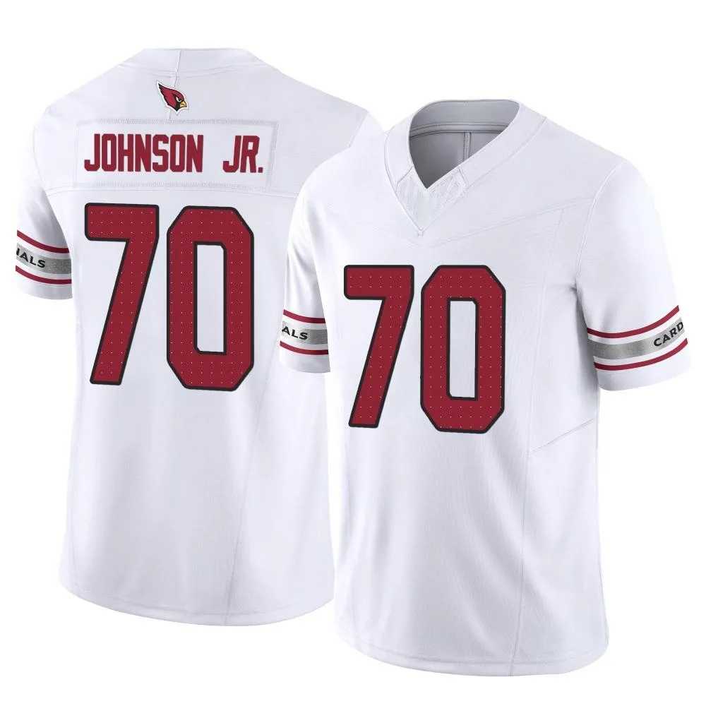 Men's Arizona Cardinals Paris Johnson Jr. Nike Vapor F.U.S.E. Limited White Jersey Men's Arizona Cardinals Paris Johnson Jr. Nike Vapor F.U.S.E. Limited White Jersey