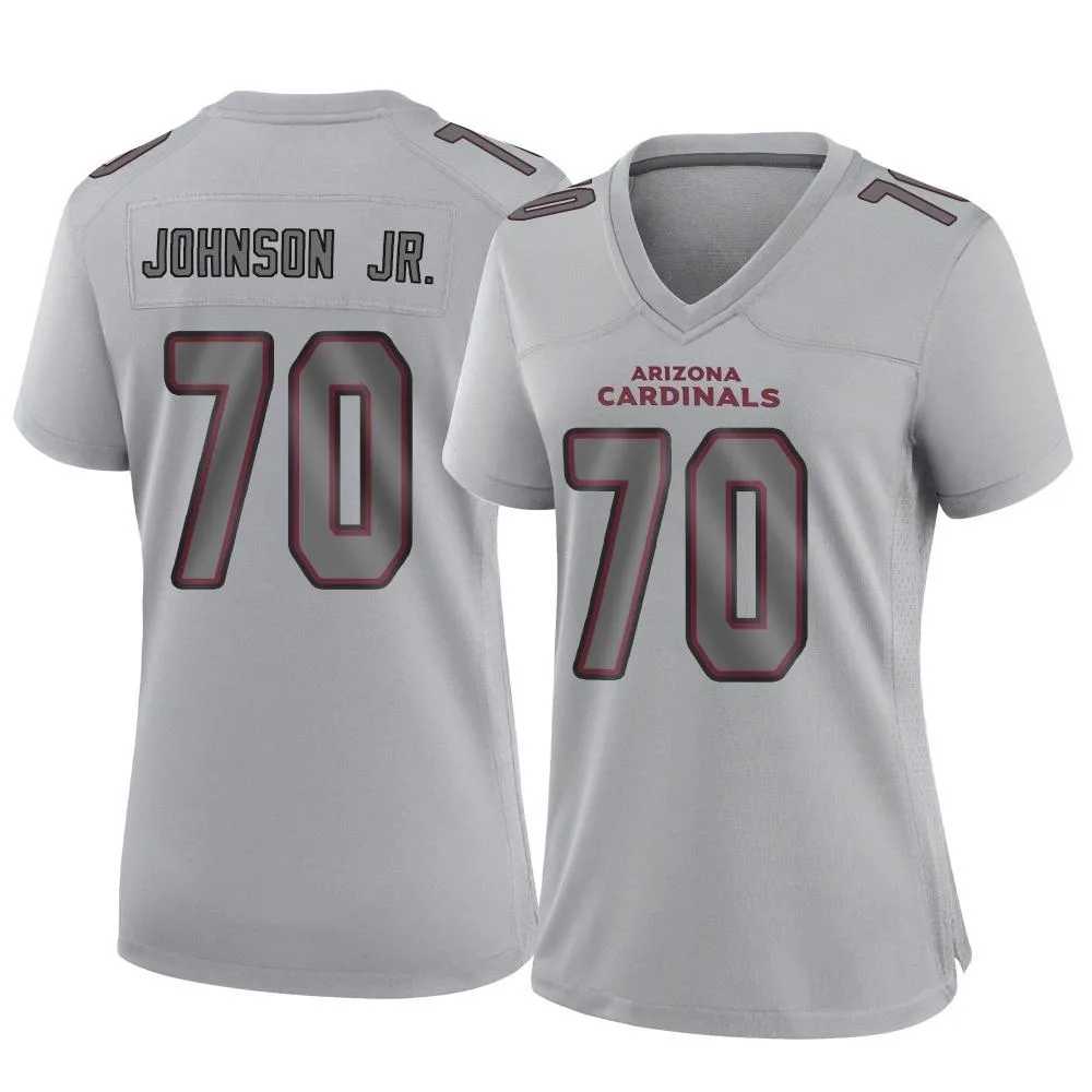 Women's Arizona Cardinals Paris Johnson Jr. Nike Atmosphere Fashion Game Gray Jersey Women's Arizona Cardinals Paris Johnson Jr. Nike Atmosphere Fashion Game Gray Jersey