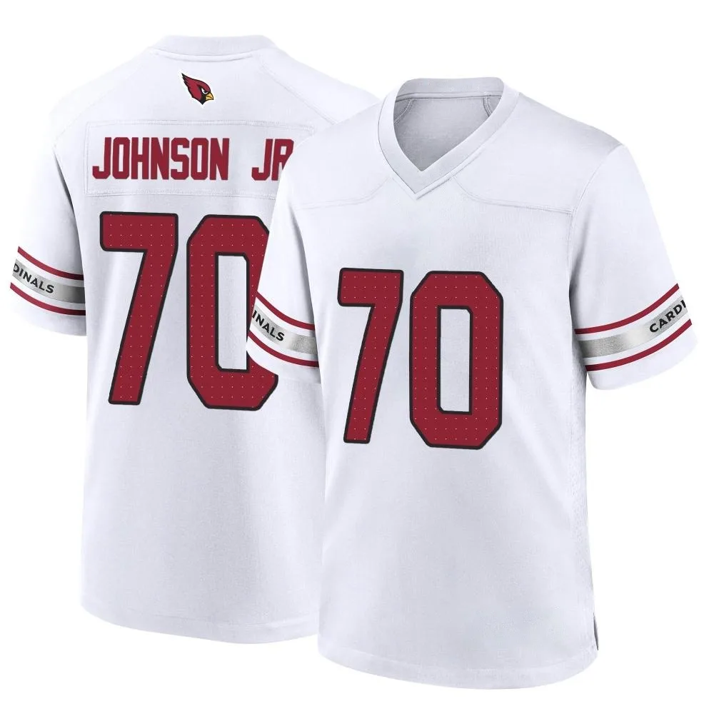 Youth Arizona Cardinals Paris Johnson Jr. Nike Game White Jersey Youth Arizona Cardinals Paris Johnson Jr. Nike Game White Jersey