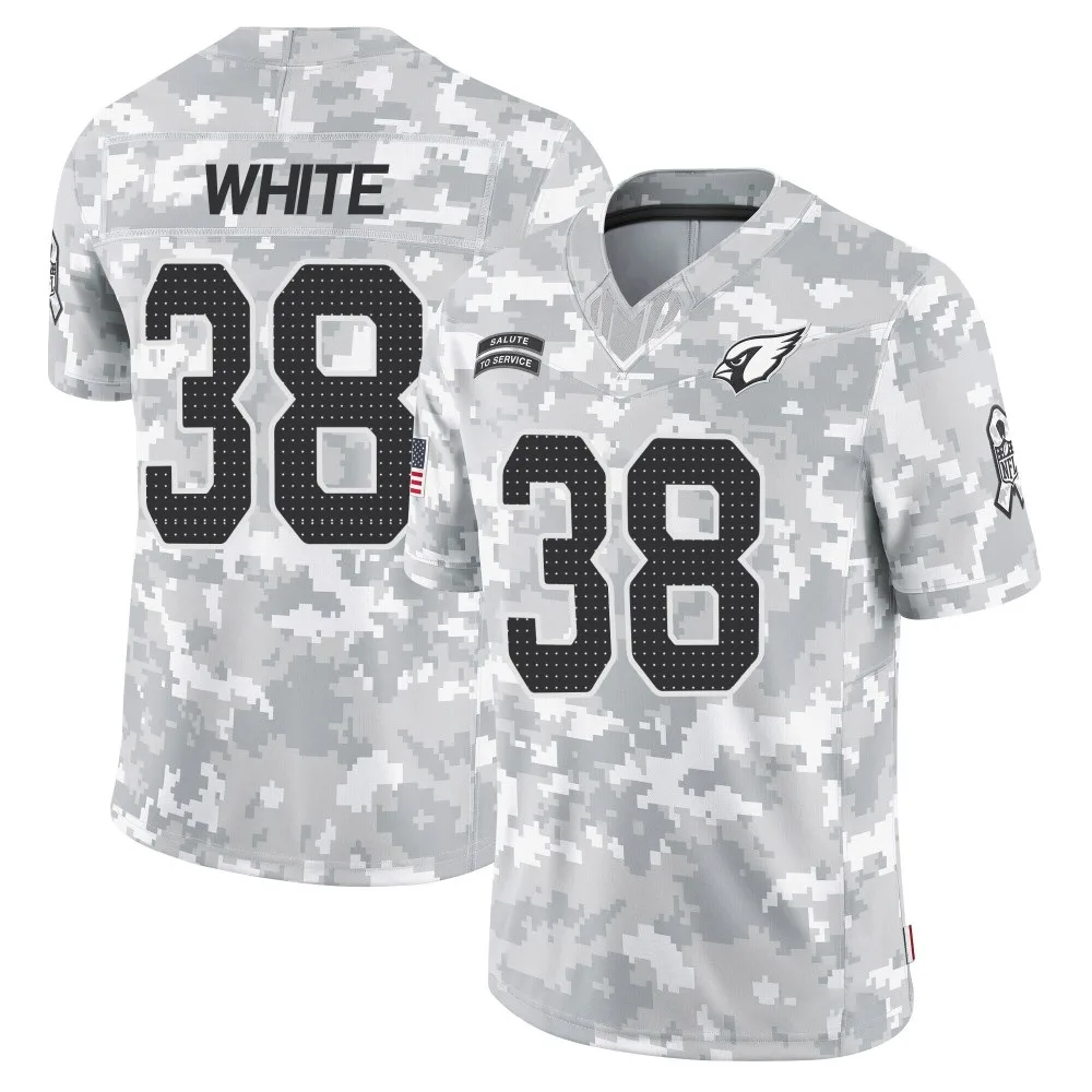 Youth Arizona Cardinals Quavian White Nike 2024 Salute To Service Limited Arctic Camo Jersey Youth Arizona Cardinals Quavian White Nike 2024 Salute To Service Limited Arctic Camo Jersey