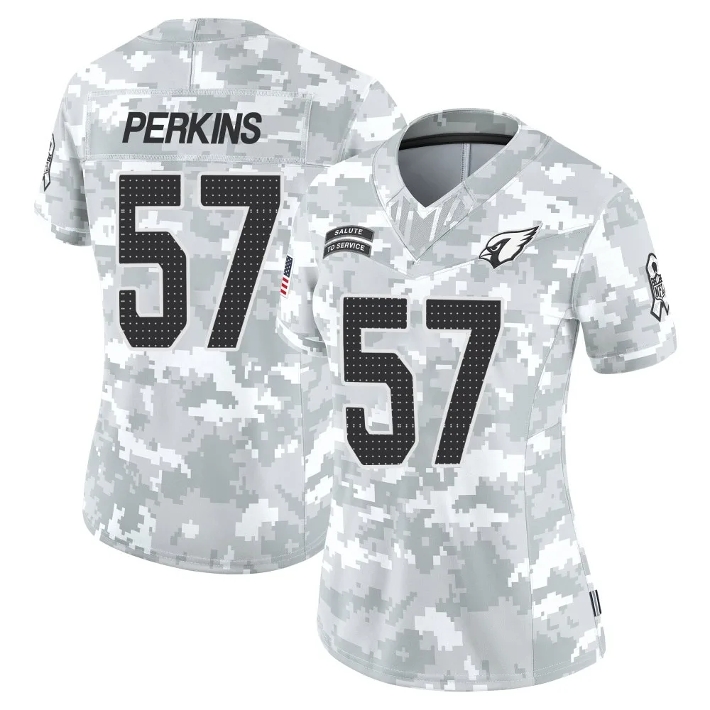Women's Arizona Cardinals Ronnie Perkins Nike 2024 Salute To Service Limited Arctic Camo Jersey Women's Arizona Cardinals Ronnie Perkins Nike 2024 Salute To Service Limited Arctic Camo Jersey