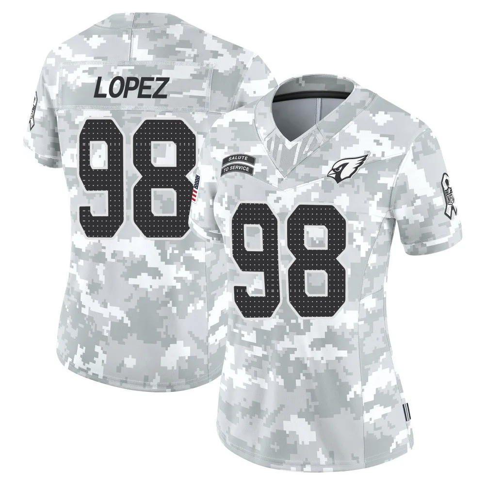 Women's Arizona Cardinals Roy Lopez Nike 2024 Salute To Service Limited Arctic Camo Jersey Women's Arizona Cardinals Roy Lopez Nike 2024 Salute To Service Limited Arctic Camo Jersey