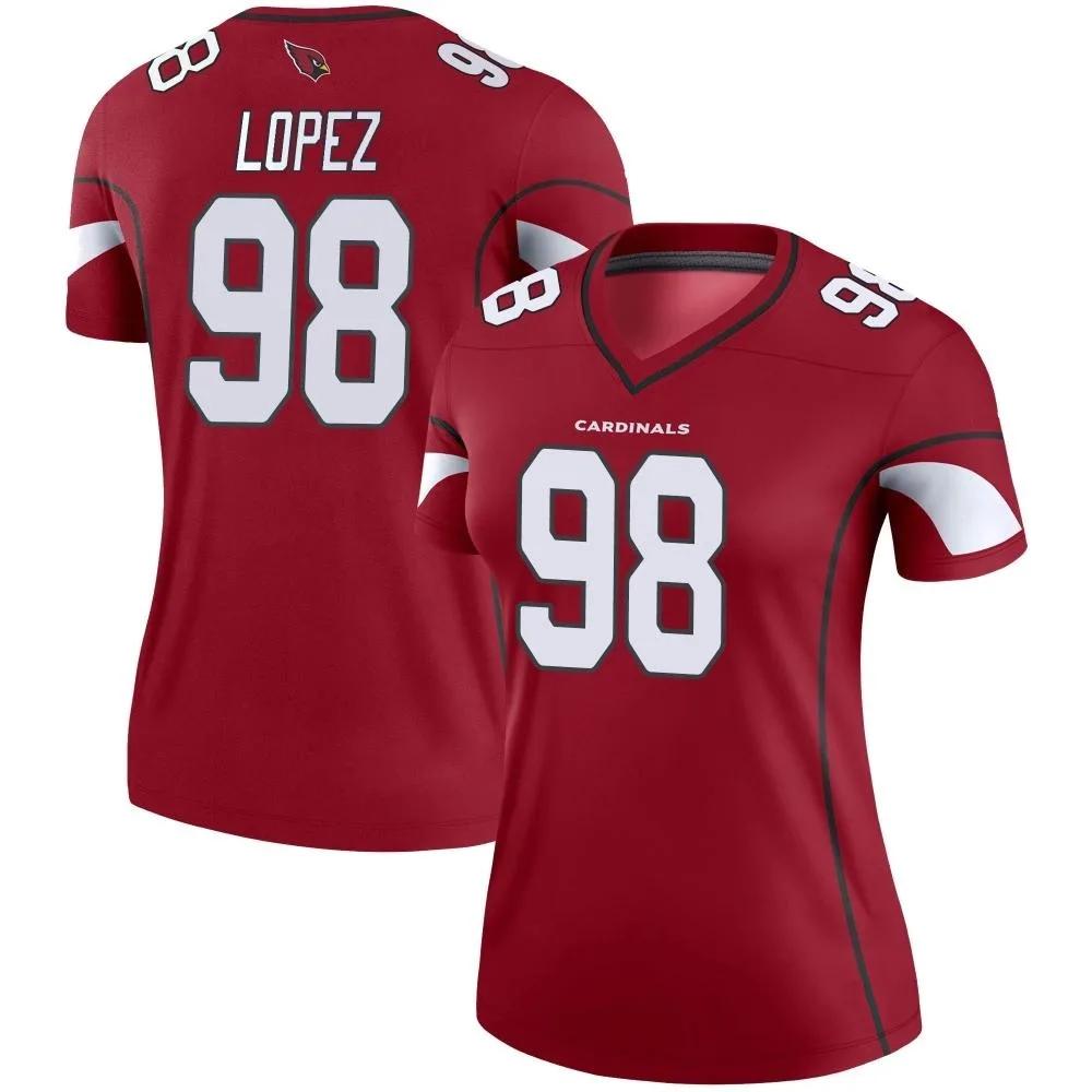 Women's Arizona Cardinals Roy Lopez Nike Cardinal Legend Jersey Women's Arizona Cardinals Roy Lopez Nike Cardinal Legend Jersey