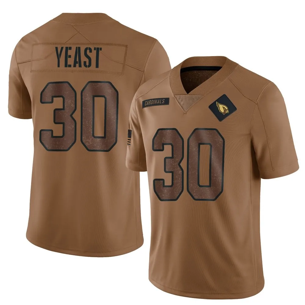 Men's Arizona Cardinals Russ Yeast Nike 2023 Salute To Service Limited Brown Jersey Men's Arizona Cardinals Russ Yeast Nike 2023 Salute To Service Limited Brown Jersey