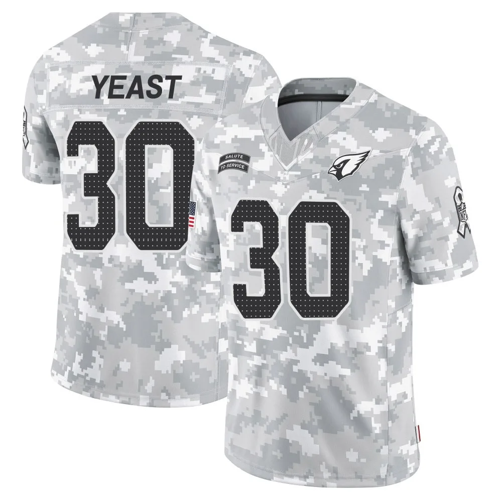 Men's Arizona Cardinals Russ Yeast Nike 2024 Salute To Service Limited Arctic Camo Jersey Men's Arizona Cardinals Russ Yeast Nike 2024 Salute To Service Limited Arctic Camo Jersey