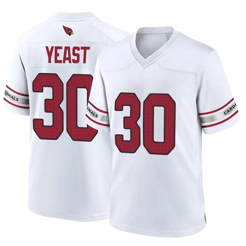 Youth Arizona Cardinals Russ Yeast Nike Game White Jersey Youth Arizona Cardinals Russ Yeast Nike Game White Jersey