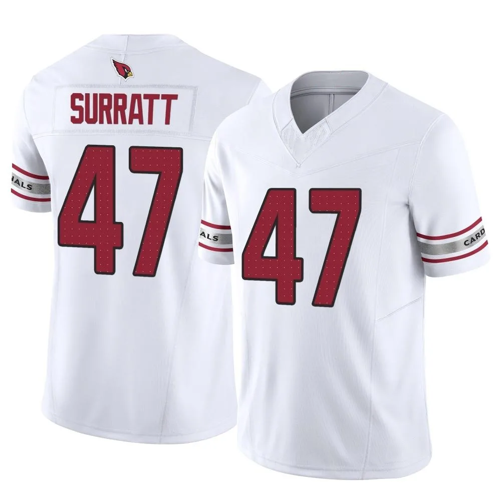 Men's Arizona Cardinals Sage Surratt Nike Vapor F.U.S.E. Limited White Jersey Men's Arizona Cardinals Sage Surratt Nike Vapor F.U.S.E. Limited White Jersey