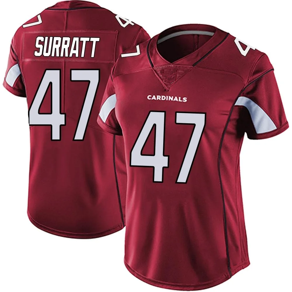 Women's Arizona Cardinals Sage Surratt Nike Vapor Team Color Untouchable Limited Red Jersey Women's Arizona Cardinals Sage Surratt Nike Vapor Team Color Untouchable Limited Red Jersey