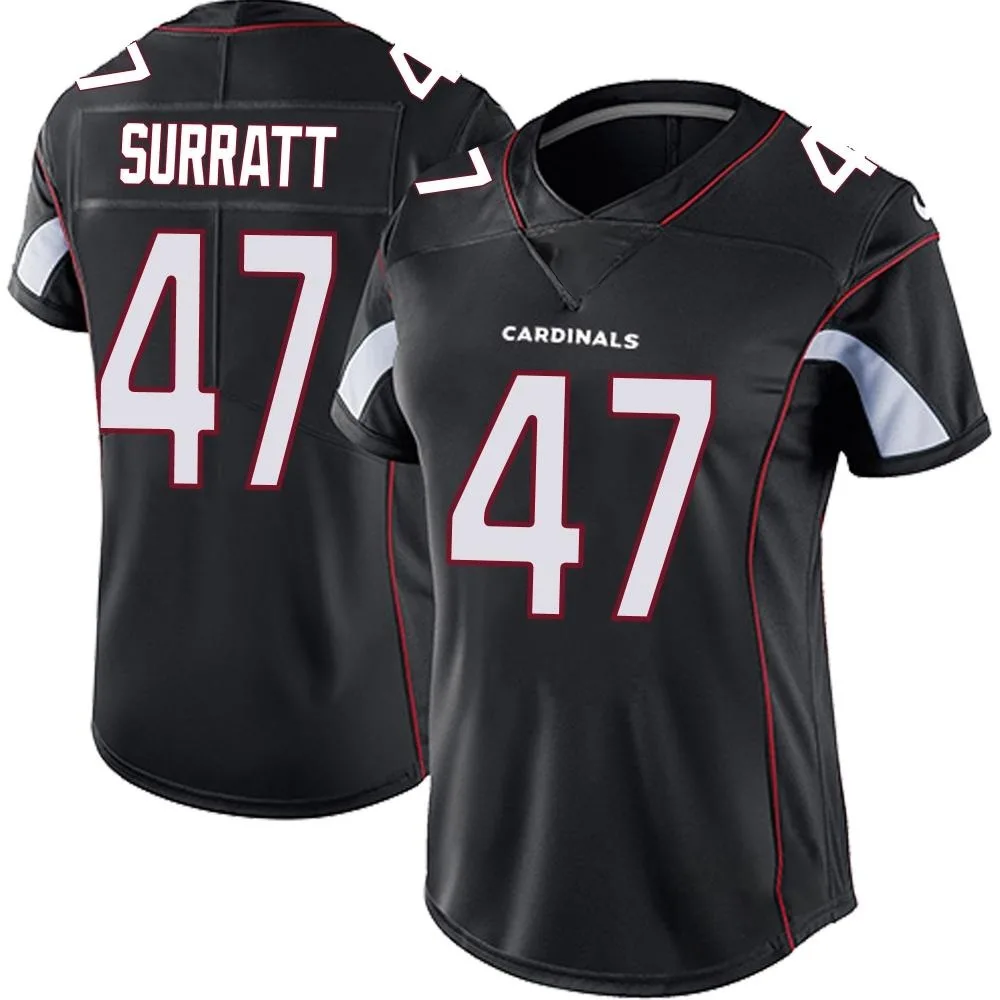 Women's Arizona Cardinals Sage Surratt Nike Vapor Untouchable Limited Black Jersey Women's Arizona Cardinals Sage Surratt Nike Vapor Untouchable Limited Black Jersey