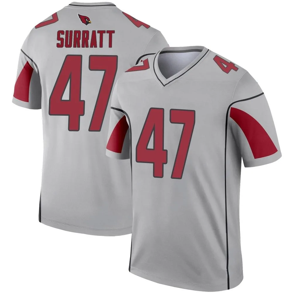 Youth Arizona Cardinals Sage Surratt Nike Inverted Silver Legend Jersey Youth Arizona Cardinals Sage Surratt Nike Inverted Silver Legend Jersey