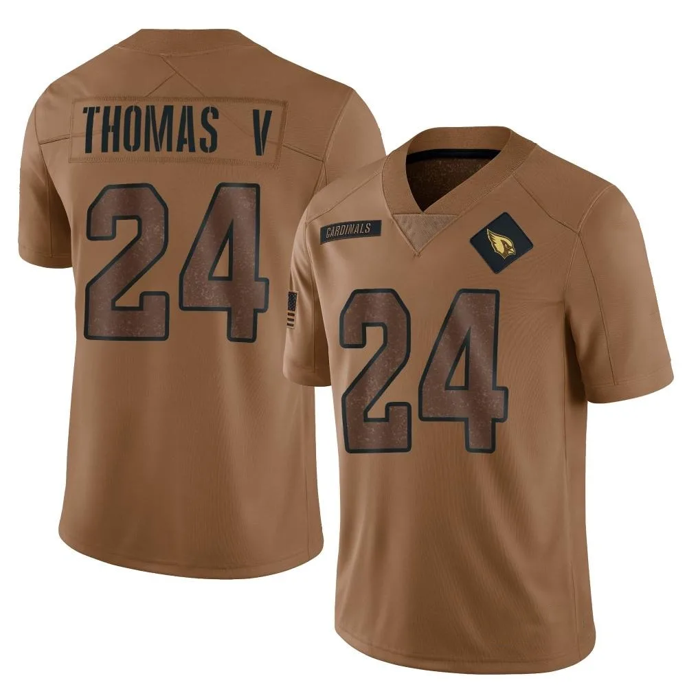 Men's Arizona Cardinals Starling Thomas V Nike 2023 Salute To Service Limited Brown Jersey Men's Arizona Cardinals Starling Thomas V Nike 2023 Salute To Service Limited Brown Jersey