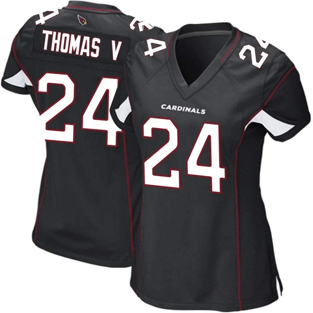 Women's Arizona Cardinals Starling Thomas V Nike Alternate Game Black Jersey Women's Arizona Cardinals Starling Thomas V Nike Alternate Game Black Jersey