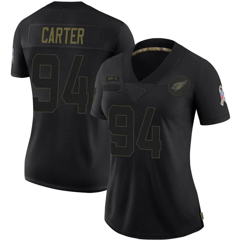 Women's Arizona Cardinals T.j. Carter Nike 2020 Salute To Service Limited Black Jersey Women's Arizona Cardinals T.j. Carter Nike 2020 Salute To Service Limited Black Jersey