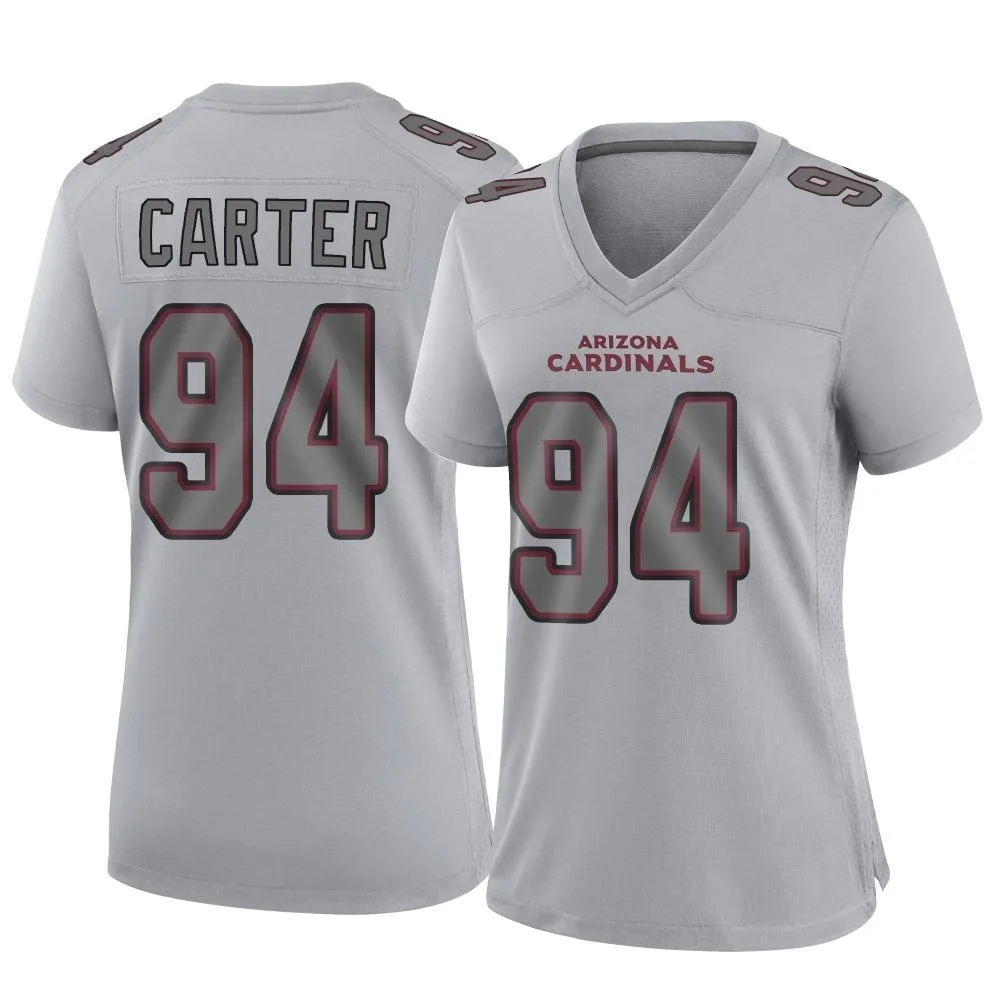 Women's Arizona Cardinals T.j. Carter Nike Atmosphere Fashion Game Gray Jersey Women's Arizona Cardinals T.j. Carter Nike Atmosphere Fashion Game Gray Jersey