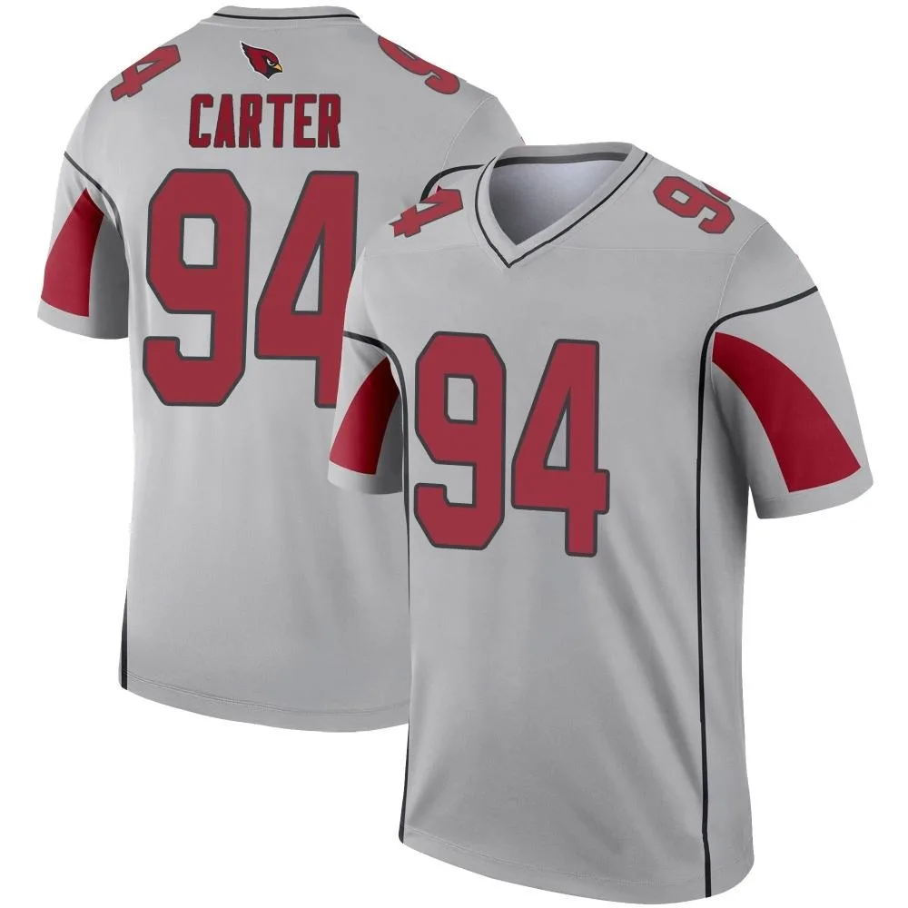 Youth Arizona Cardinals T.j. Carter Nike Inverted Silver Legend Jersey Youth Arizona Cardinals T.j. Carter Nike Inverted Silver Legend Jersey