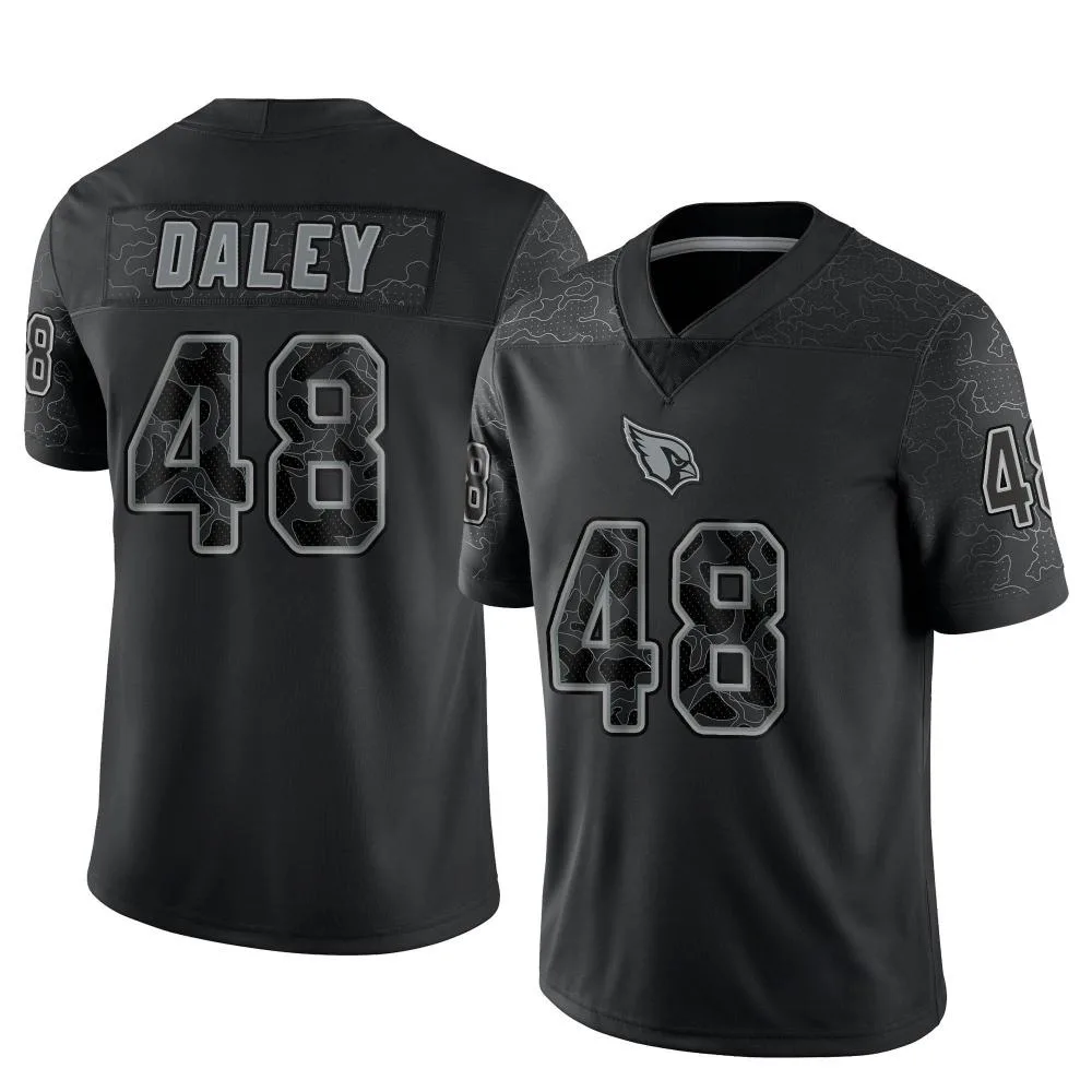 Men's Arizona Cardinals Tae Daley Nike Reflective Limited Black Jersey Men's Arizona Cardinals Tae Daley Nike Reflective Limited Black Jersey