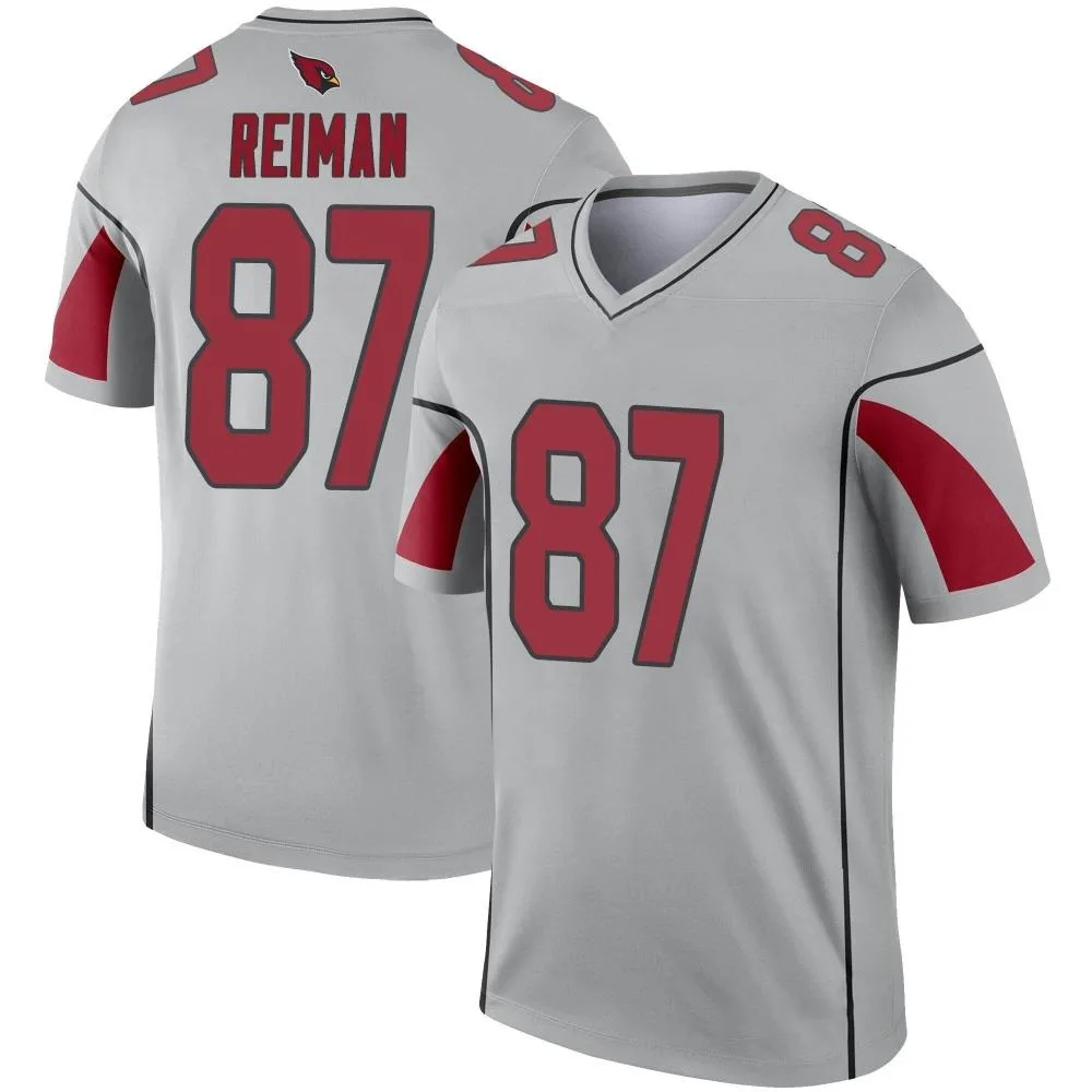 Men's Arizona Cardinals Tip Reiman Nike Inverted Silver Legend Jersey Men's Arizona Cardinals Tip Reiman Nike Inverted Silver Legend Jersey
