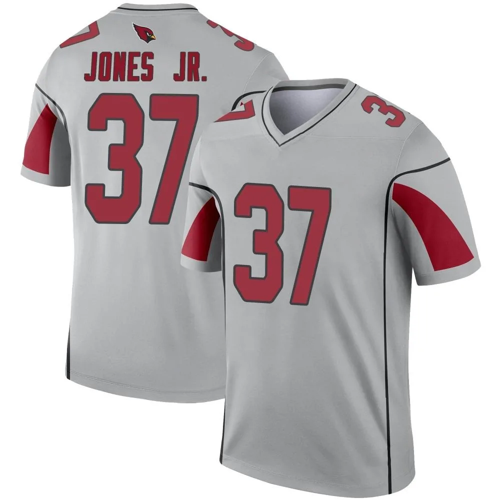 Men's Arizona Cardinals Tony Jones Jr. Nike Inverted Silver Legend Jersey Men's Arizona Cardinals Tony Jones Jr. Nike Inverted Silver Legend Jersey