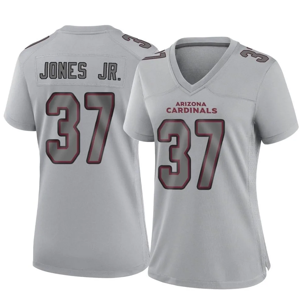 Women's Arizona Cardinals Tony Jones Jr. Nike Atmosphere Fashion Game Gray Jersey Women's Arizona Cardinals Tony Jones Jr. Nike Atmosphere Fashion Game Gray Jersey